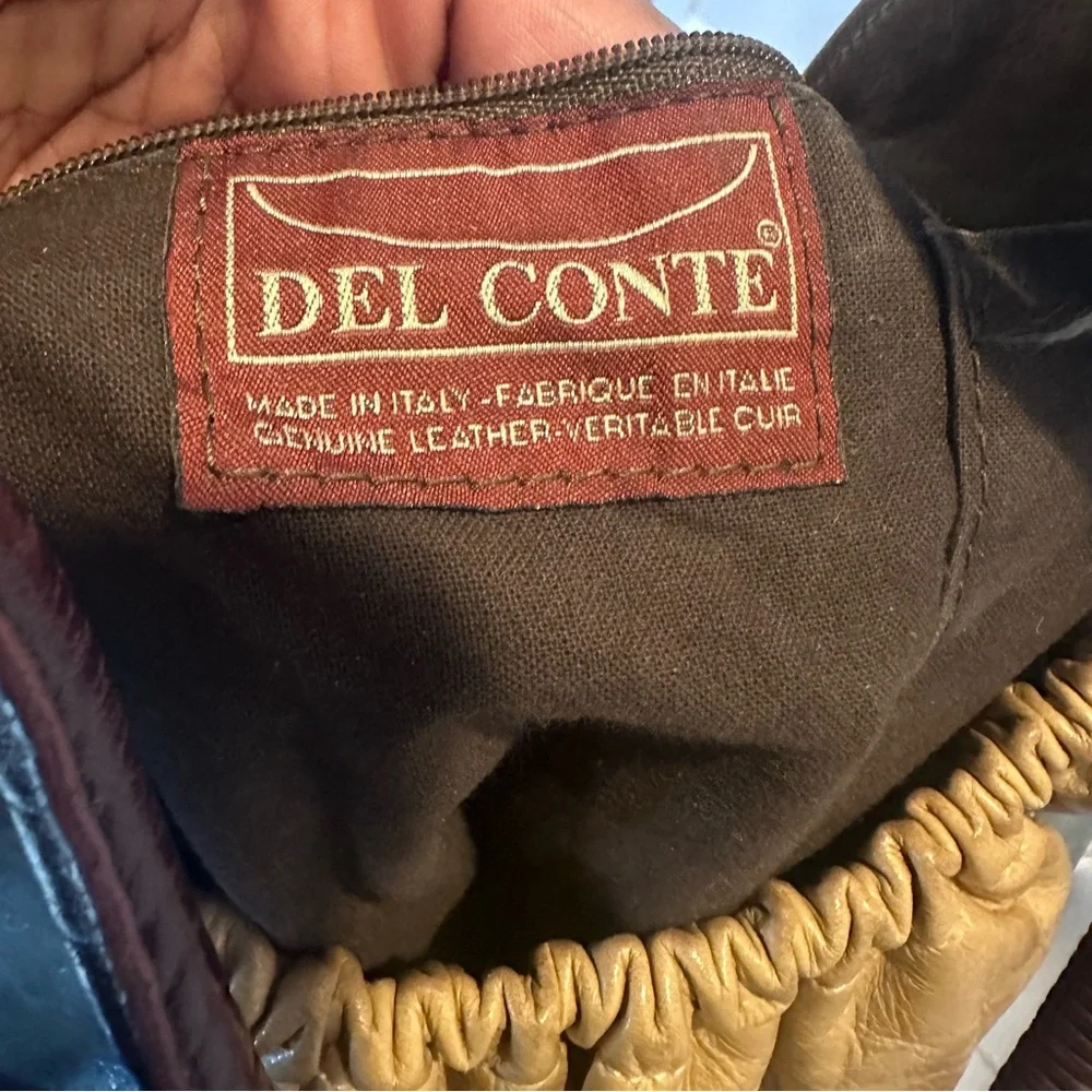Del Conte Vintage Italian Leather Bag - Excellent Condition - Picture 3 of 8